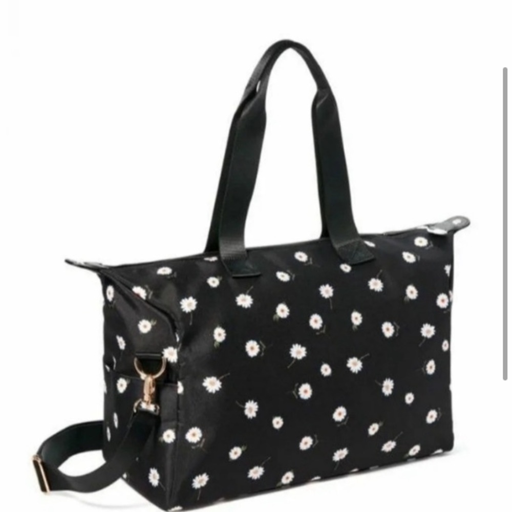 Alice + Olivia by Stacey Bendet White Daisy Duffle Bag